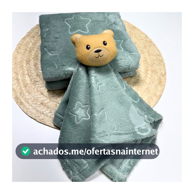 Kit 2 Peças Naninha + Manta Outono Inverno Menina Menino Alto Relevo Toque Macio