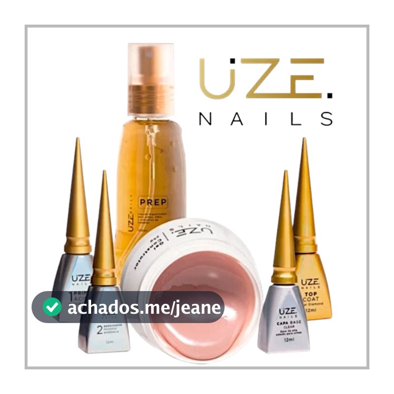 Uze Nail - Preparadores - Gel - Prep - Primer - Adesivador - Hydra Cherry - Base - Alongamento