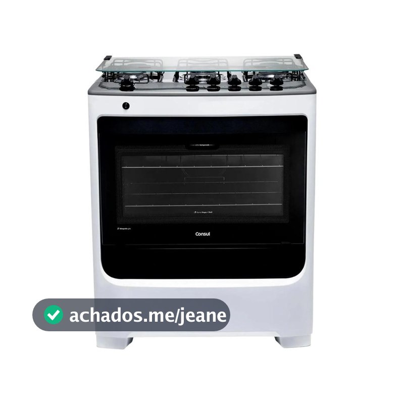 Fogão Consul 5 Bocas com Acendimento Automático Branco CFS5NAB Bivolt