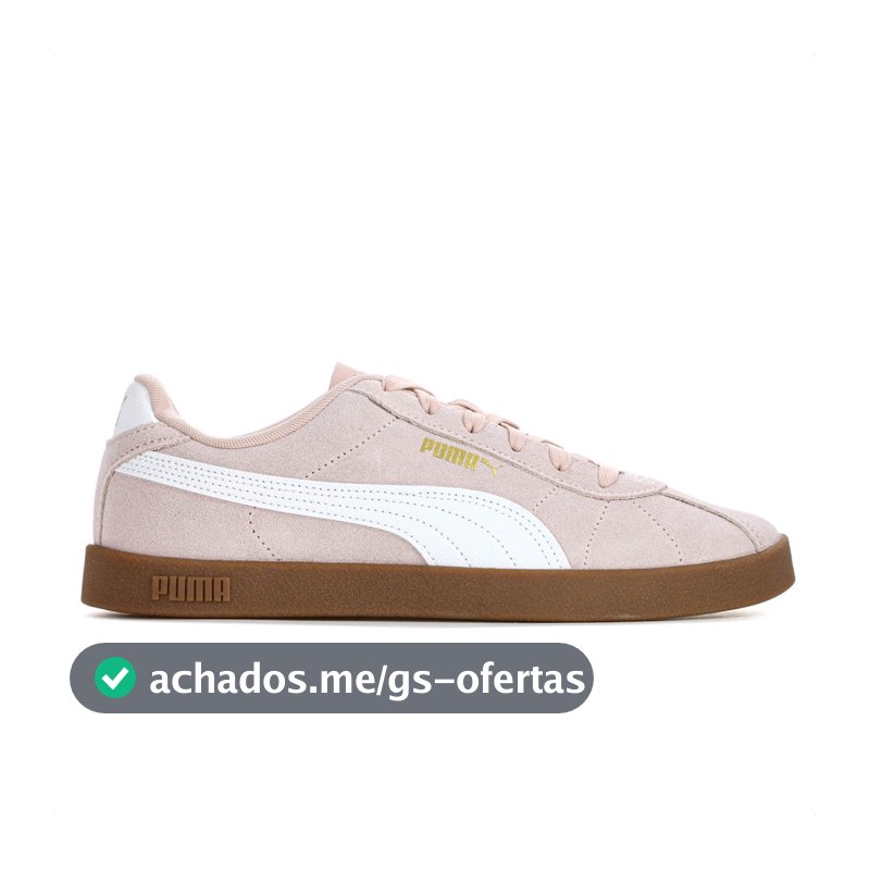 Tênis Puma Club II Rose e Branco - Feminino