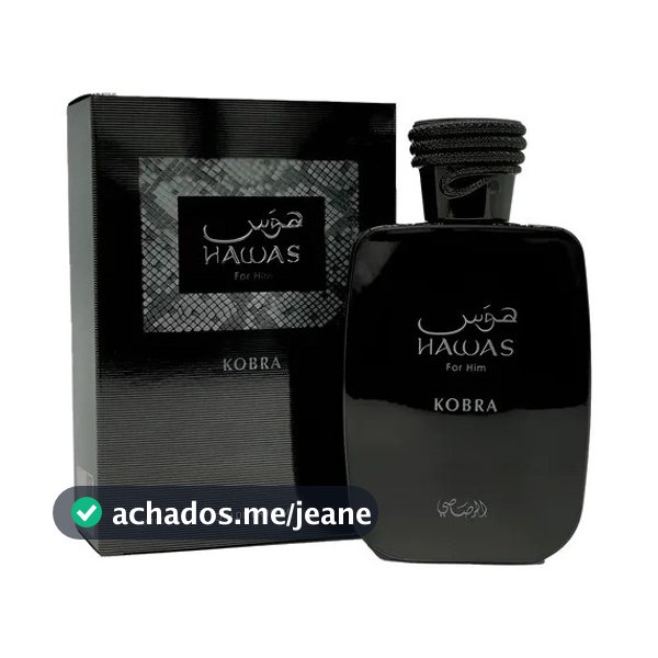 Perfume Árabe Rasasi Hawas Kobra For Him 100ml EDP Masculino Original