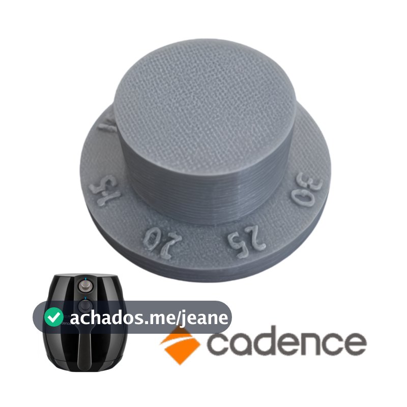 Botão Fritadeira FRT531 Cadence Air Fryer - Reforçado cinza