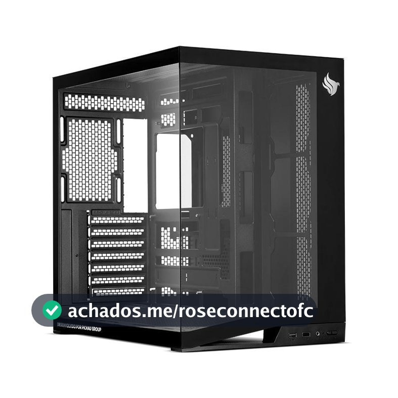 Gabinete Gamer Pichau Osiris PRO, Mid-Tower, Lateral de Vidro, Preto, PG-OSIP-BK
