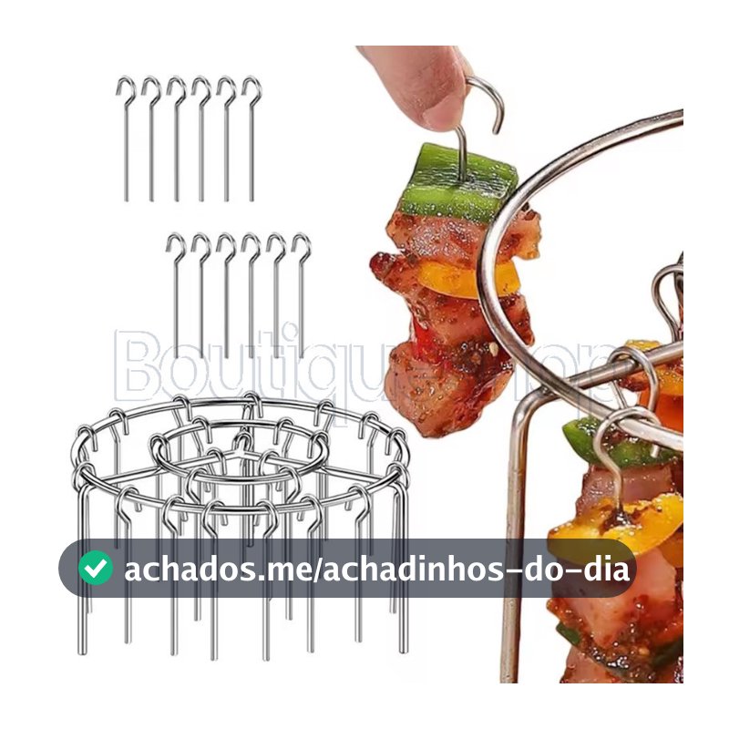 Suporte De Espetos De Aço Inoxidável-Rack De Desidratação De Forno Multifuncional-Churrasqueira De Cozinha Com Agulha-Ba