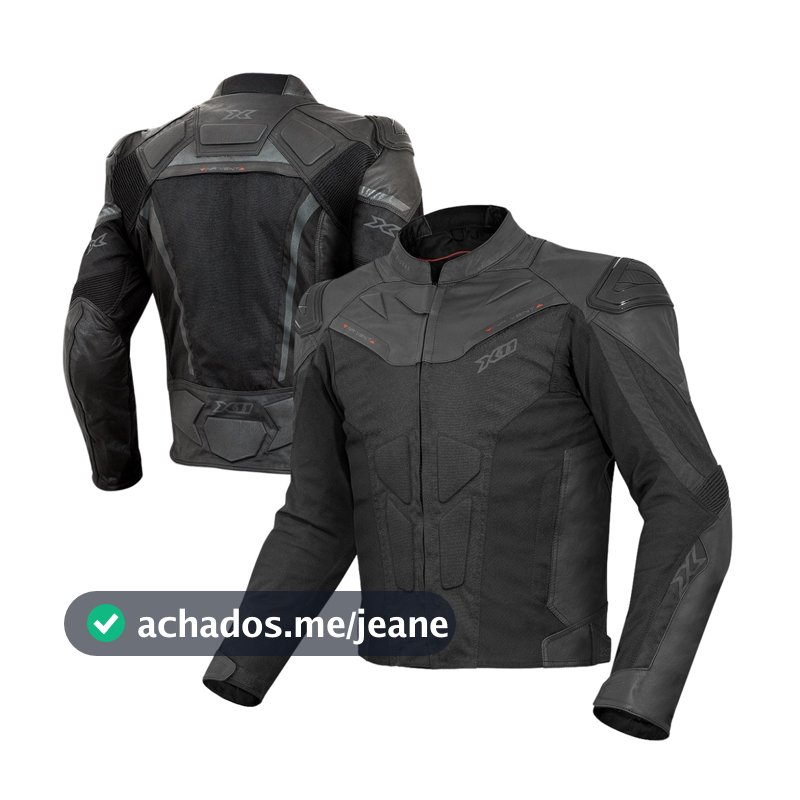 JAQUETA MOTOCICLISTA X11 NEXT GEN MASCULINA PRETO