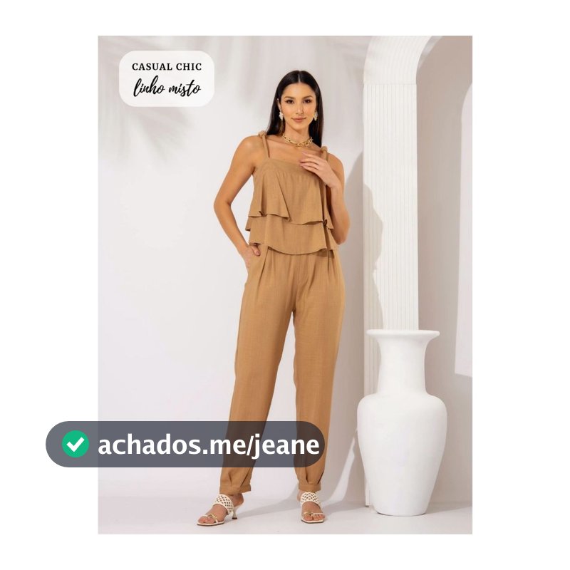 Conjunto em Linho Misto – Elegância e leveza em cada detalhe