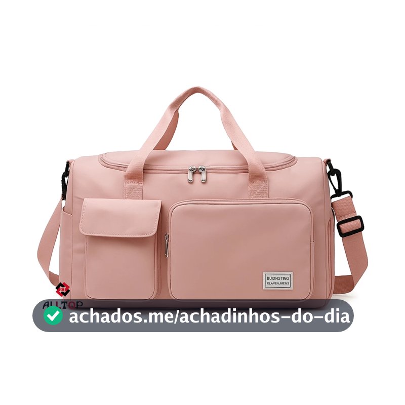 Bolsa De Viagem Sport Com Bolso Impermeável Alça Lateral 30L Capacidade