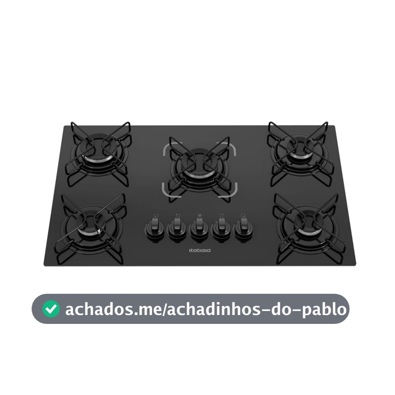 Cooktop Itatiaia Essencial 5 Bocas Preto – Bivolt 127V/220V com Acendimento Automático