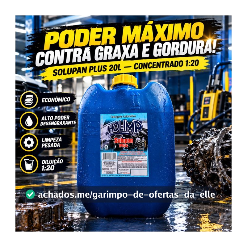 Desengraxante Solupan Plus 20L 1/20 Jholimp