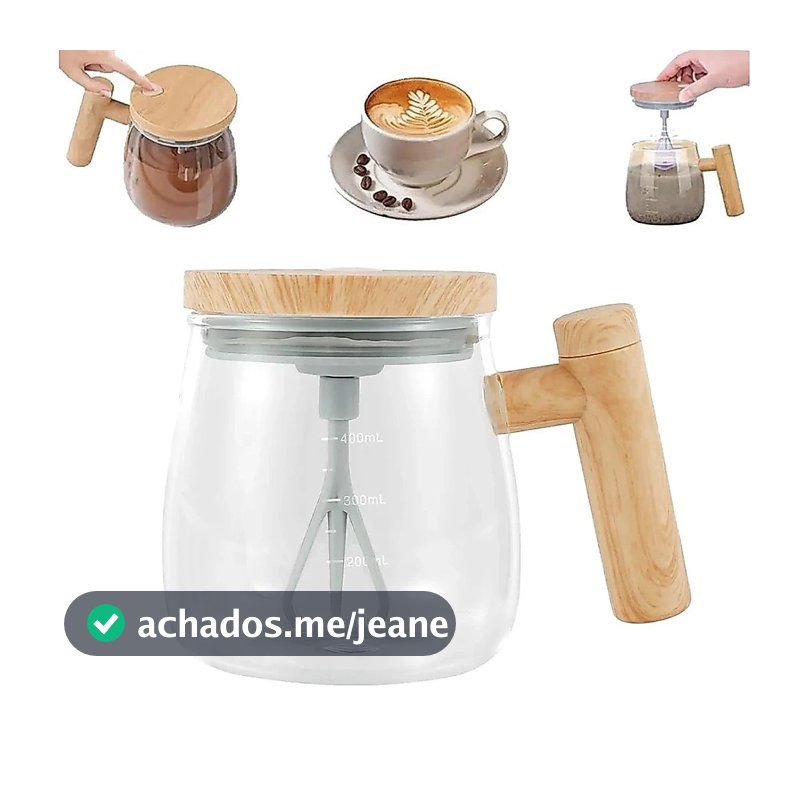 Chaleira Misturadora De Café Automática Agitadora Elétrica Giratória Para Chá Leite e Café