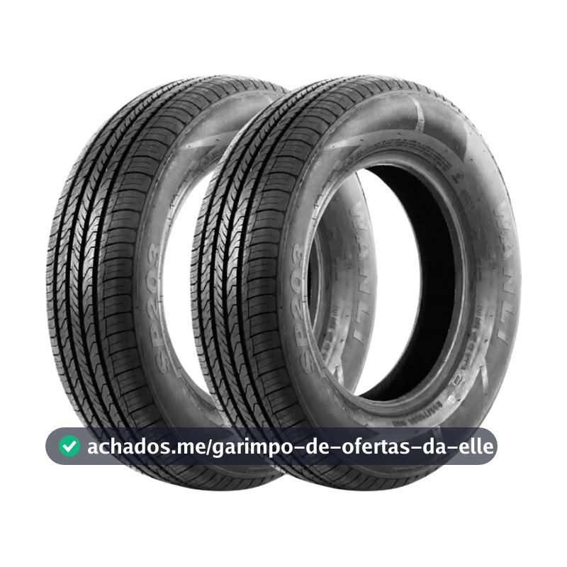 Kit 2 Pneus 175/75 R13 Wanli SP023 84T Novos Aro 13