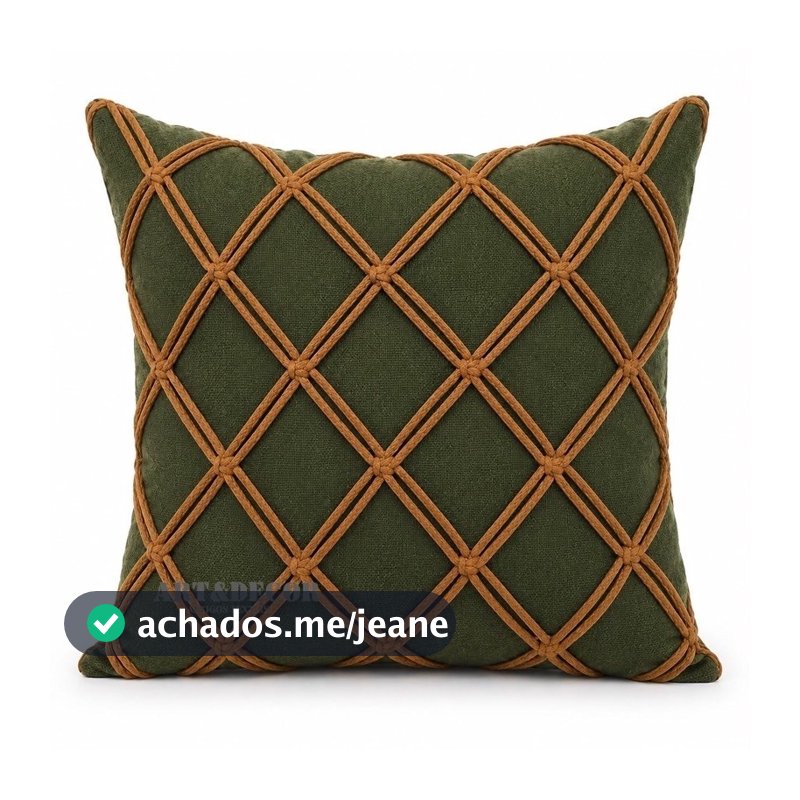 CAPA DE ALMOFADA 3 NÓS MACRAMÊ DOHA DECORATIVA