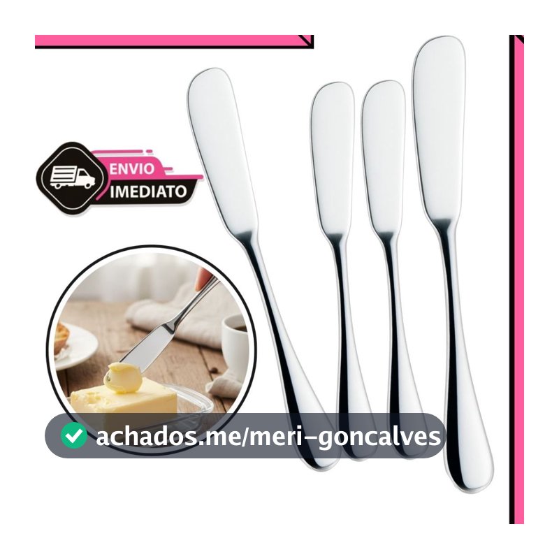 Espátulas Inox Multiuso – Ideal para Geleia, Patê, Manteiga e Margarina