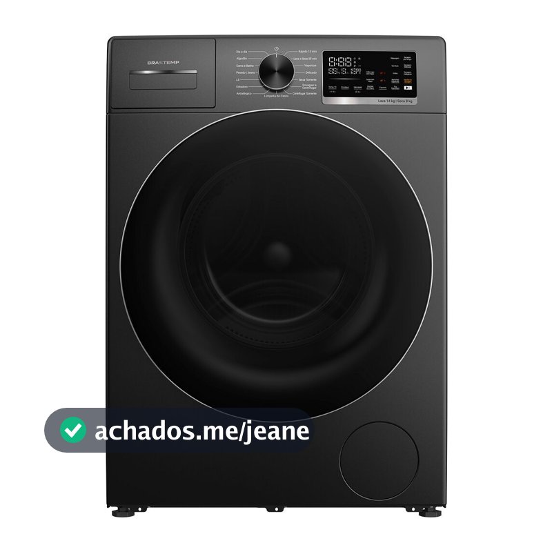 Lava e Seca Brastemp 14 kg 8 kg Lavagem e Secagem Inteligentes BNO14AS