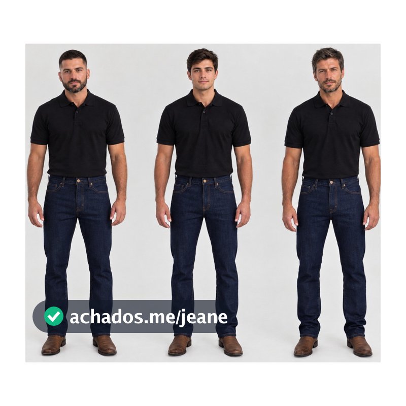 Kit 3 Calças Jeans Masculina Tradicional Corte Reto Promoção Resistente Serviço Premium