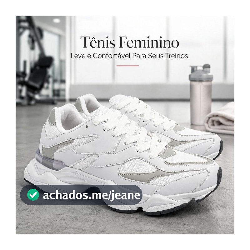 Tenis Feminino Casual Confortável | Design Esportivo Moderno Para Seus Treinos | COMPRE AGORA!