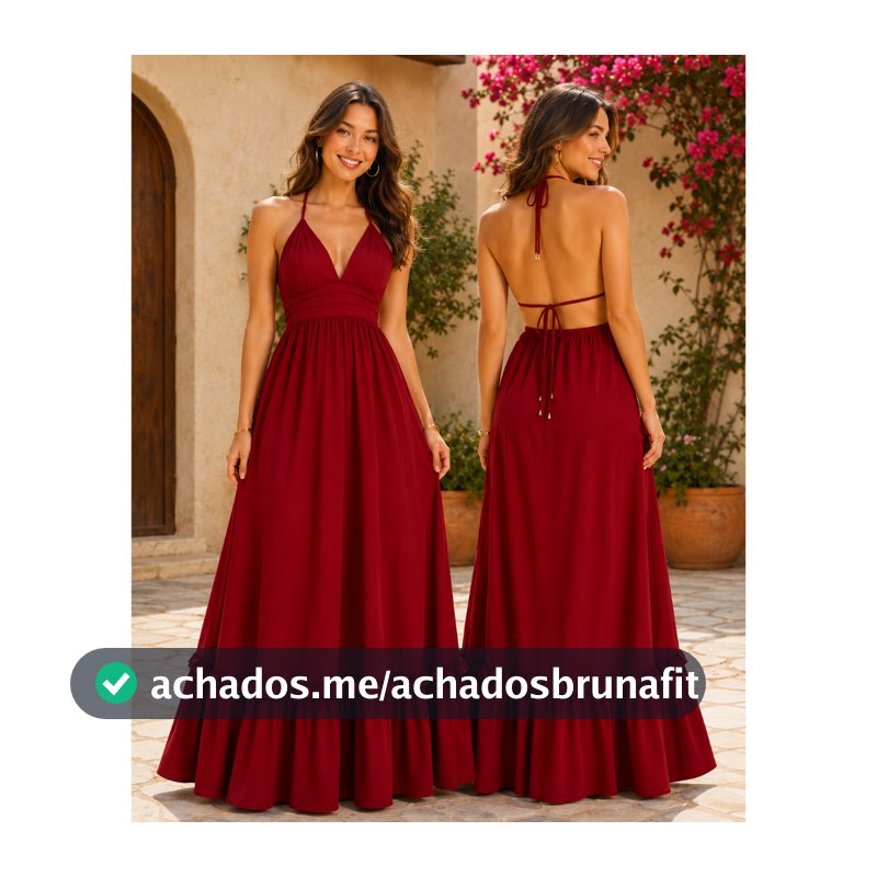 Vestido Longo Feminino Elegante Frente Única Costas Nuas Fluido Amarração Ajustável Festa