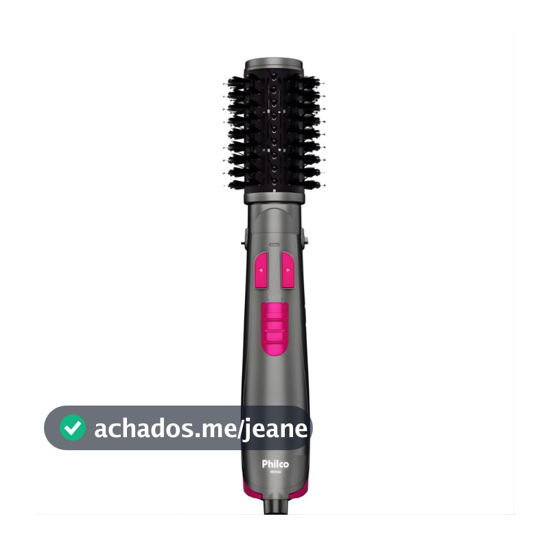 Escova Rotativa Philco Bivolt 1300w Opção Secador Ion Toureline