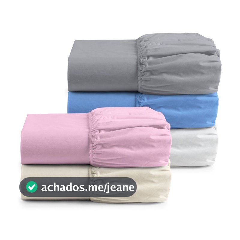 Kit 2 Lençol Queen Avulso Com Elástico 100% Algodão Fios Egípcios