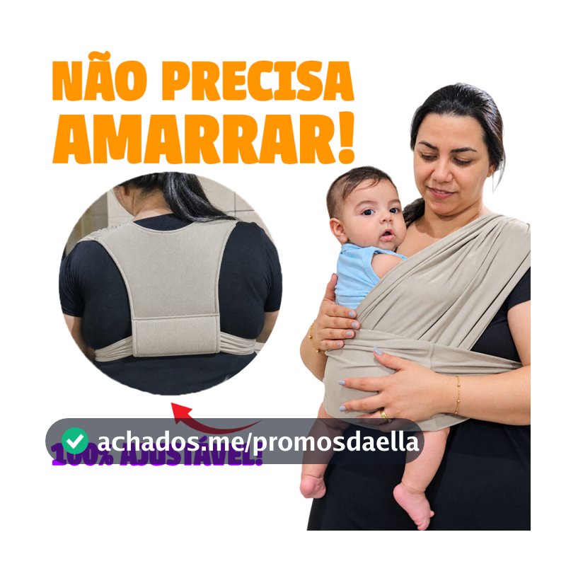 Sling de Vestir Pre Pronto Bebe Canguru Carrega Bebe Confortável Canguru