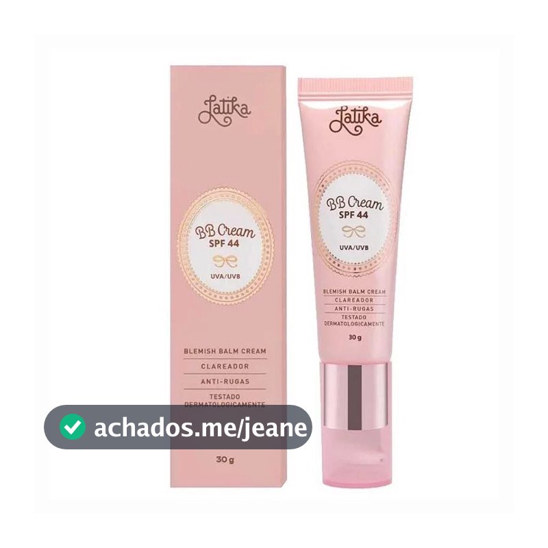 BB CREAM LATIKA FPS 44 CLAREADOR BEGE CLARO N10 - BEGE CLARO NATURAL 30G