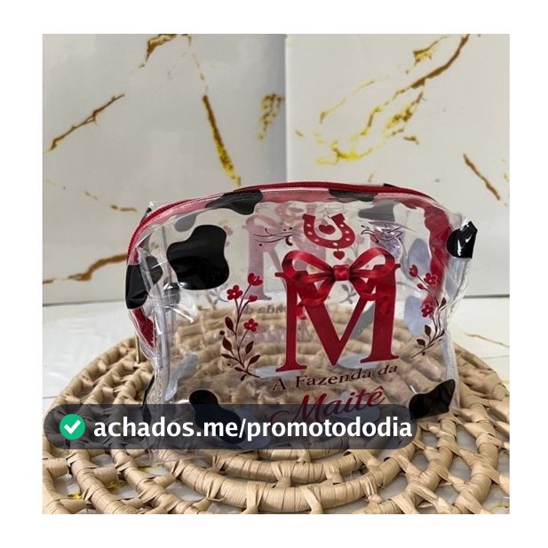 Necessaire Cristal estampa digital uv personalizada