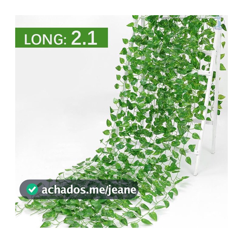 100cm/210cm Plantas Artificiais Decoração Casa Vinhas Falsas Sala Verde Folhagem Decorativa Liana Ivy Creeper