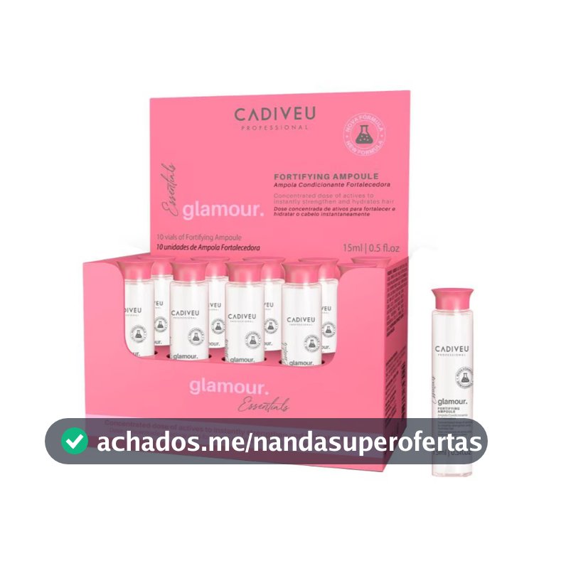 Cadiveu Ampola Glamour 10 ampolas de 15ml