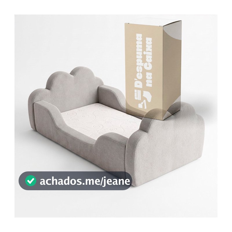 Caminha Infantil NUVEM + COLCHÃO INCLUSO Montessoriana Compacta Em Espuma Premium Alta Qualidade Para Quarto Juvenil