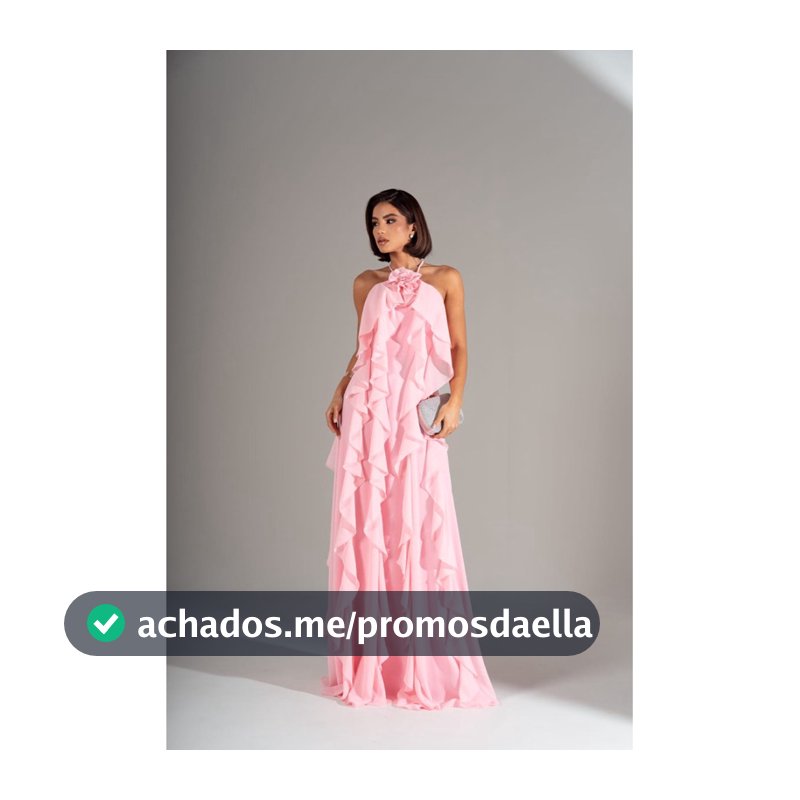Vestido Festa Elegante Chiffon (Entrar Em Contato Com O Vendedor Antes De Solicitar)