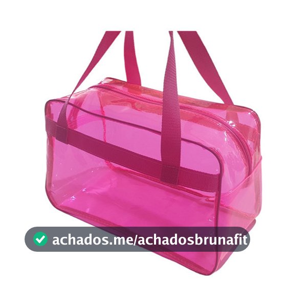 Bolsa Praia Piscina Maternidade Transparente Neon