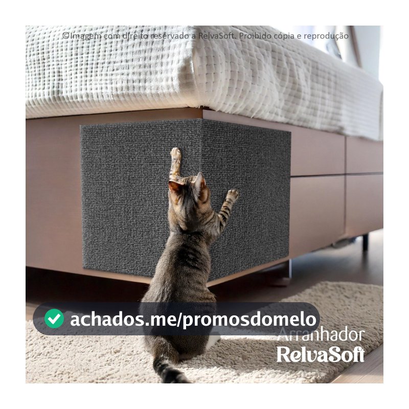 Kit 2 Arranhadores Adesivo Premium:  Sofá, Cama e Móveis Para Gato - Protetor Pet Anti Estresse