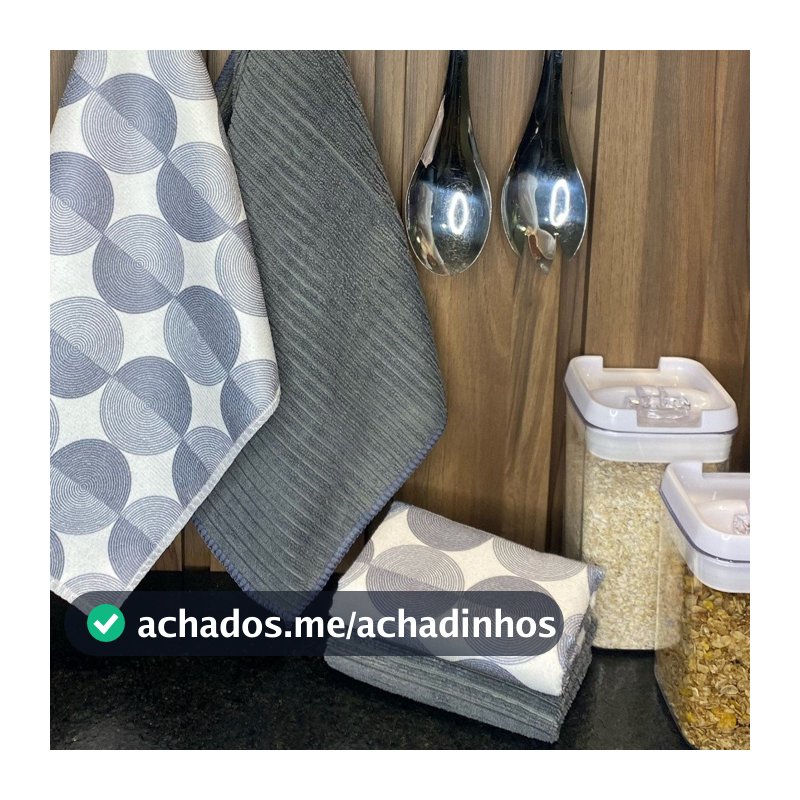 Kit Panos de Prato em Microfibra 35 x 55cm 4 Peças