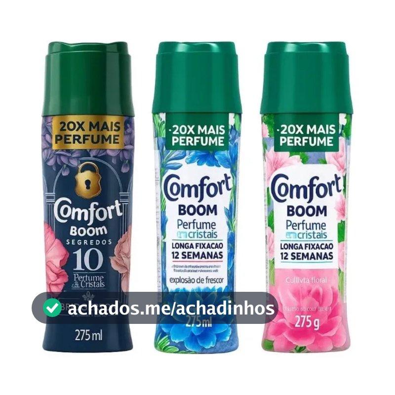 Comfort Boom Perfume Para Roupas Em Cristais 275g