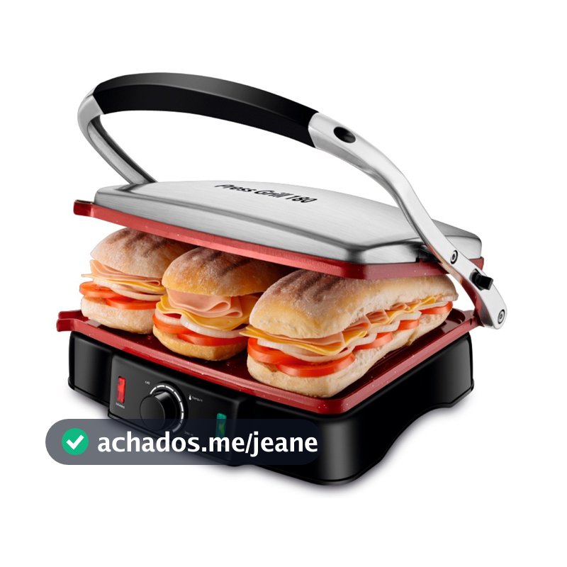 Sanduicheira Grill antiaderente 1800W - PG-02 - Mondial