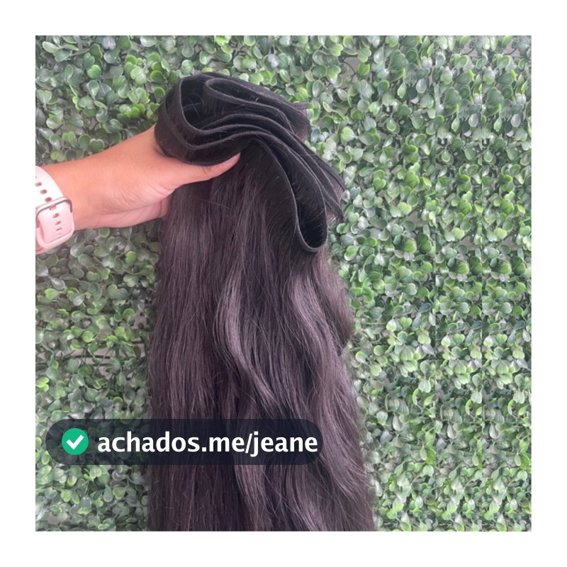 Cabelo Humano Premium Pontas Cheias Tela para Ponto Americano Mega Hair