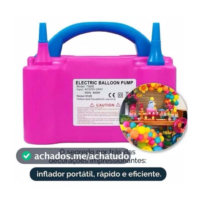 Inflador Elétrico de Balões Bexigas 110V OU 220V