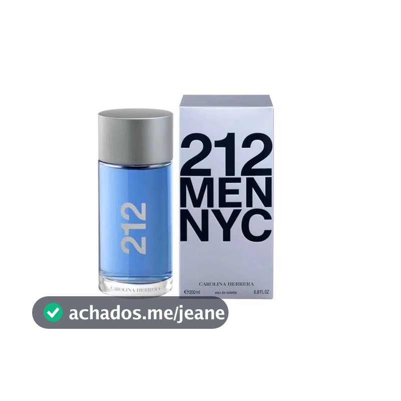 Perfume 212 Men Eau de Toilette Carolina Herrera Masculino 200ml Original