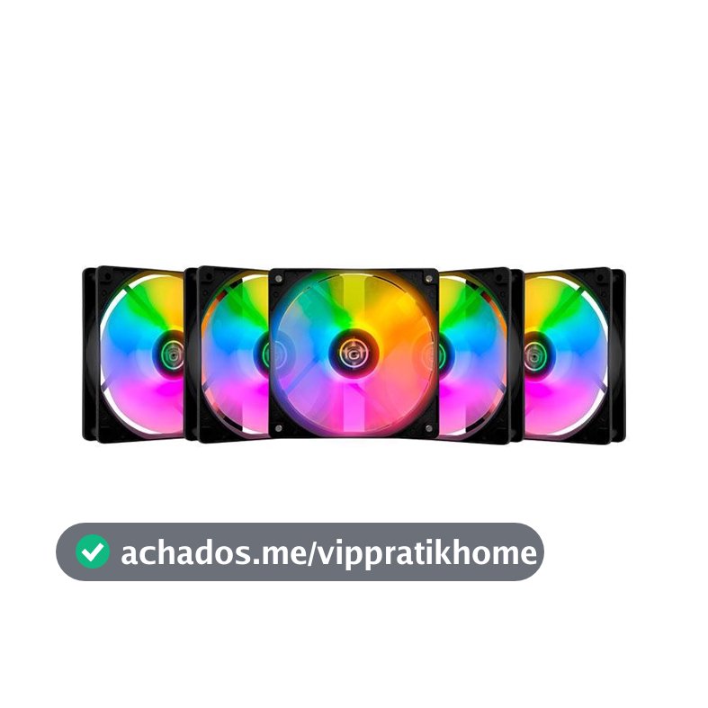 Kit Ventoinhas TGT Striker, Rainbow, 5x120mm, TGT-STK5-BLRBW