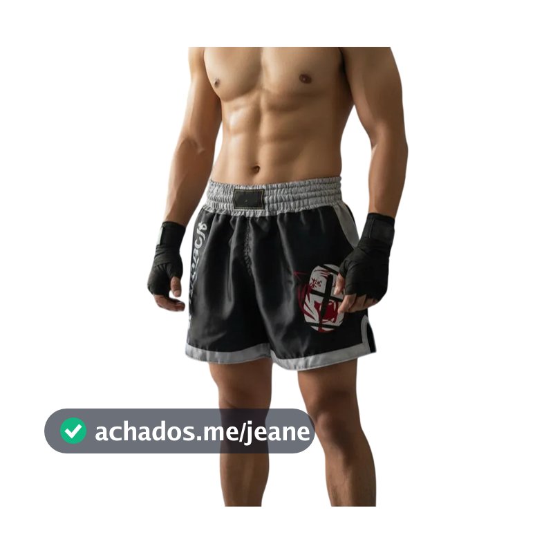 Bermuda Short Muay thai Boxe Masculino e Feminino Luta Treino MMA Kickboxing