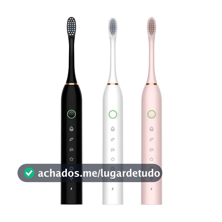 Escova de dentes elétrica recarregável Sonic IPX7