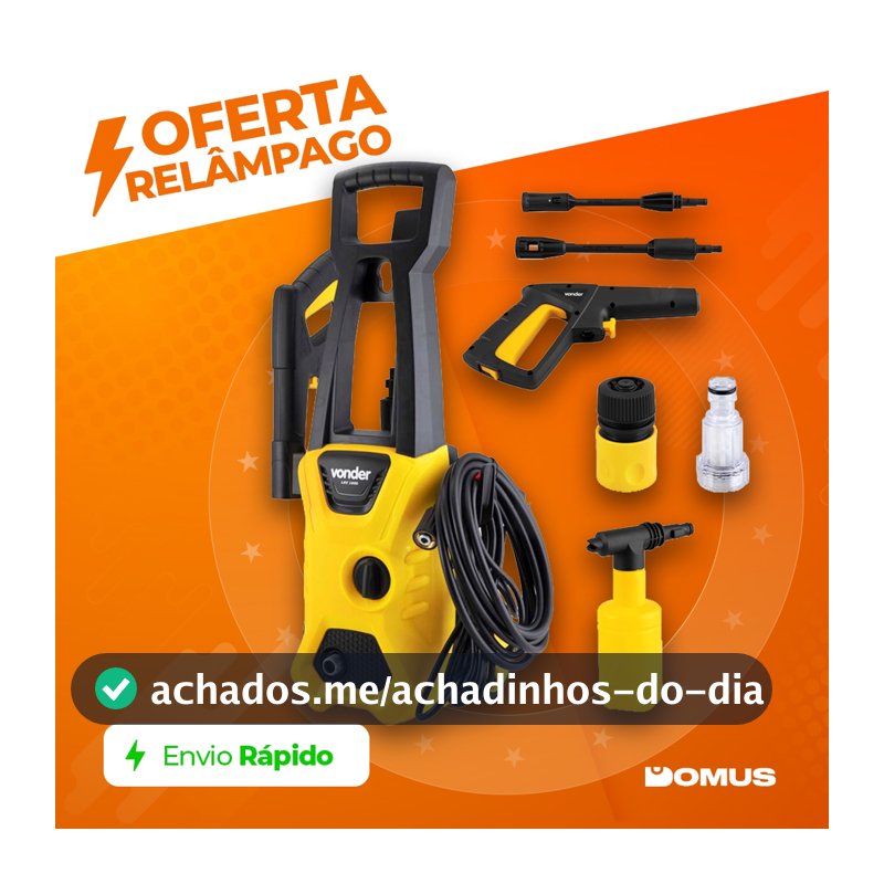 Lavadora De Alta Pressão LAV 1600, 1.600 lbf/pol² Lavadora Vap Vonder