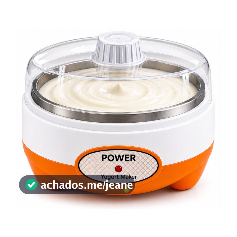 Máquina Fazer Iogurte Natural Grego Iogurteira Elétrica 1Litro