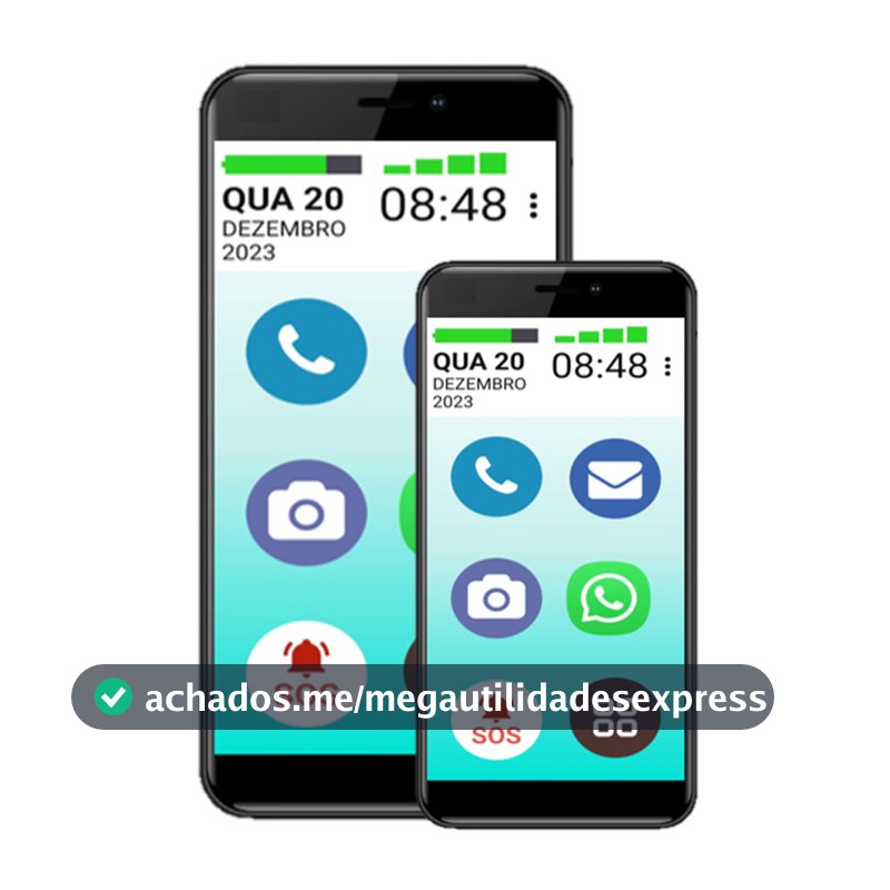 SMARTPHONE DO IDOSO VOVÔ&VOVÓFONE 4G 32GB TELA 6.0 ZAP FACE INSTA