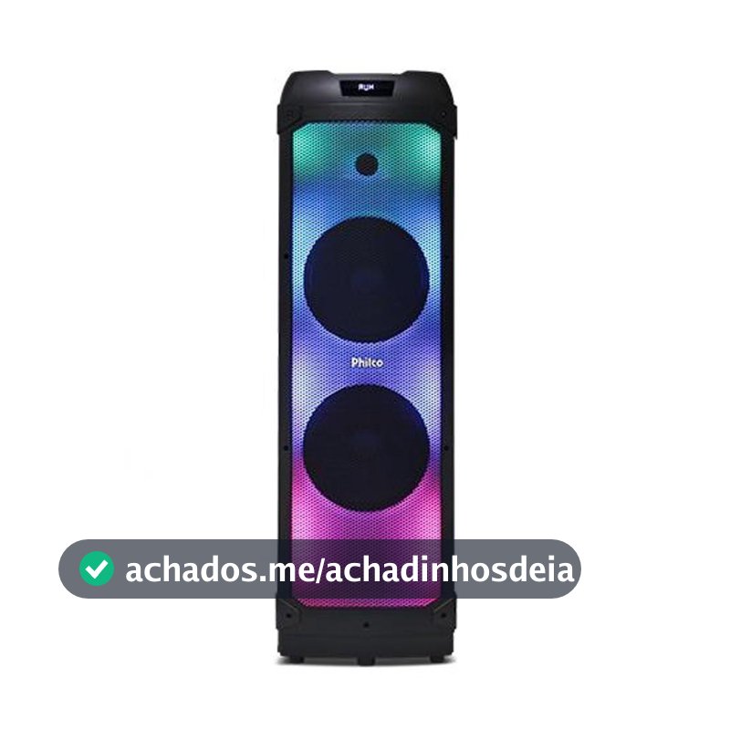 Caixa de Som Philco Extreme 2400W 2x Woofer PCX22000 - Bivolt