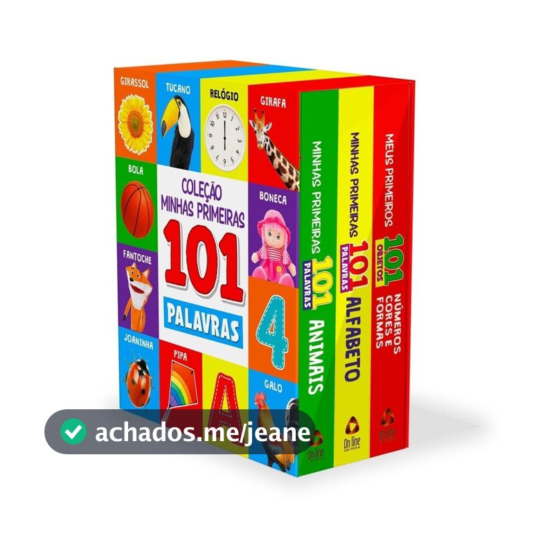 Coleção Minhas Primeiras 101 Palavras - Box com 3 Livrinhos