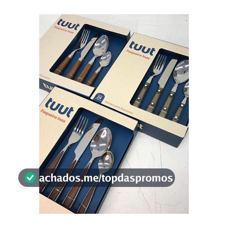 Jogo De Talheres Faqueiro Tuut 24 Peças Cozinha E Mesa