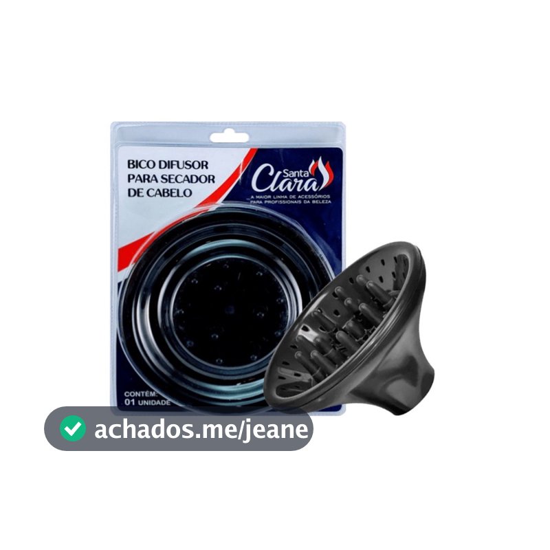 Bico Difusor para Secador de Cabelo Universal Santa Clara