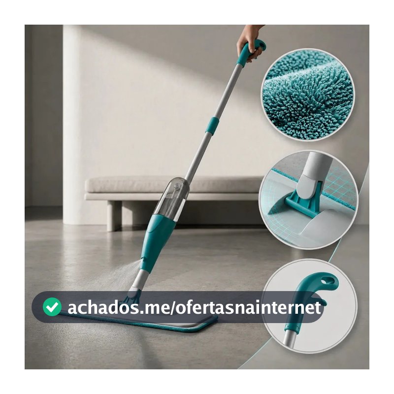 Mop Spray Com Reservatório Esfregão Vassoura Mágica