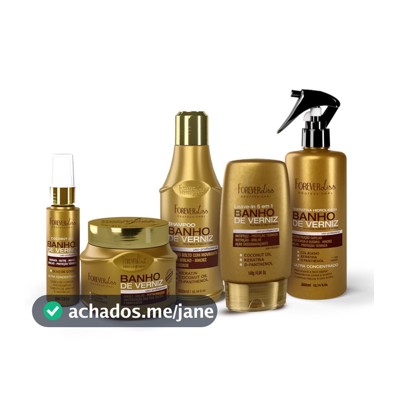 Kit Completo Banho De Verniz Forever Liss